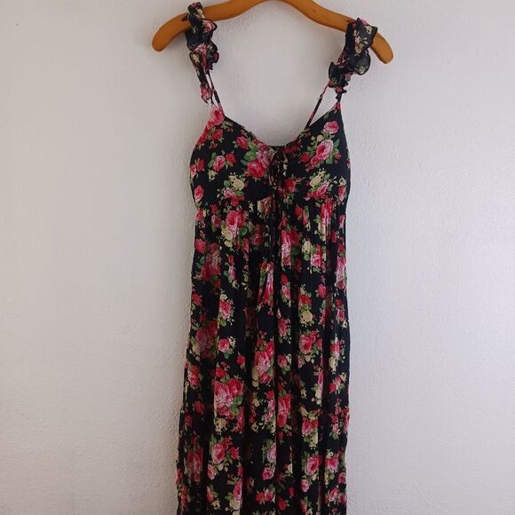 Cecico floral print maxi dress size S - Picture 1 of 8